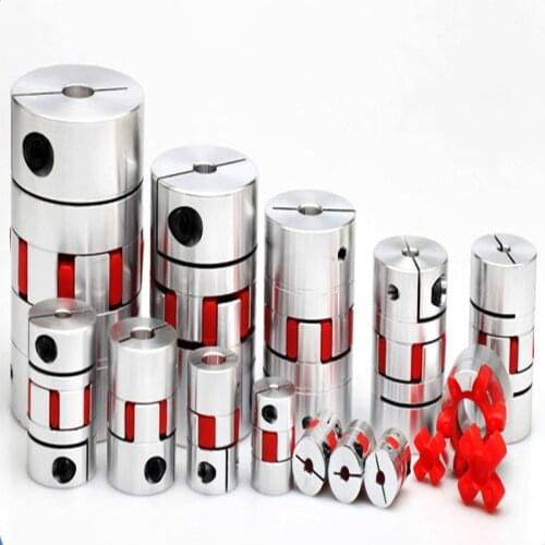 1pcs CNC Motor BF Jaw spider plum Shaft Coupler Flexible Coupling D20 L25 4mm 5mm 6mm 6.35mm 7mm 8mm 10mm .25 1/4" 8x10mm