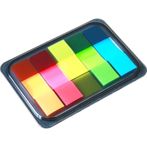 1 pack 5 color notes 20 pcs per color sticky notes indicator strips indicator stickers deli 9060