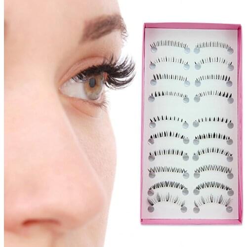 10 Pairs Women Lower Under Bottom False Eyelashes Extension Cosmetics Makeup Sets Make Up Beauty