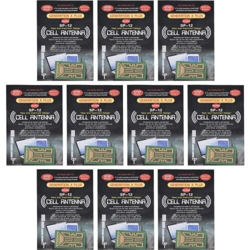 10Pcs/lot Antenna Stickers For Camping Mobile Phone SP 12 Cell Phone Signal Enhancement Sticker Signal Amplifier Booster