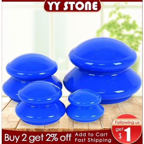 4pcs/set Jar for Massage Body Cups Vacuum Cupping Ventosas vacuum bank Weight massage Cupping Apparatus vacuum cans