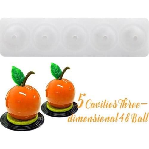 48 ball French mousse mould stereo lemon cake mould sugar turning silica gel mould DIY baking mould
