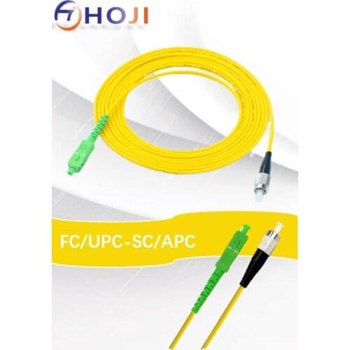 5Pcs/Lot 1M FC/UPC-SC/APC Simplex 9/125 Singlemode Fiber Optic Cable Patch Cord Jumper