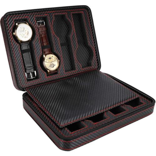 8 Grids Watch Case Organizer Wristwatch Storage Box Jewelry Display Container Watches Box Jewelry Display Case