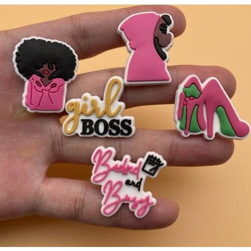 Free Shipping 1Pcs Girl Accessories PVC Shoe Charms Cute Shoe Buckle Decorations Fit Croc JIBZ Party Kids Gifts 15P-5L-4