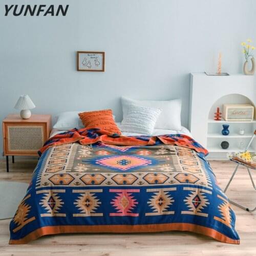 Bohemia Blankets Fashion Blankets Pure Cotton Yarn Blanket Throw On Bed/car/sofa Lovely Blankets Kids Bedding Full Bedclothes