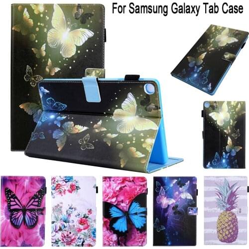 Case For Samsung Galaxy Tab A7 10.4 2020 Cover T500/T505/Tab 8.0 T290/Tab 8.4 T307/Tab 10.1 T510 Tablet Fashion Cartoon PU Cover