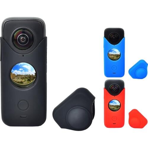 For Insta360 one x2 Silicone Case Soft Cover Shell Dustproof Lens Cover Protective Sleeve For Insta360 one x2 Camera Accessories