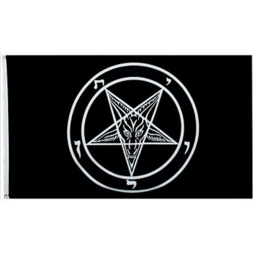 Fts Roman Catholic Church knights Templar pentagram Baphomet flag of Satan