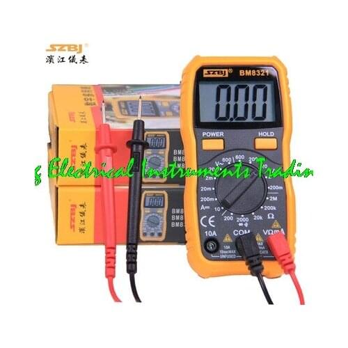 SZBJ BM8321/BM8322 pocket-sized Digital Multimeter 3 1/2 ,maximum display:1999 Prevent short circuit burnout