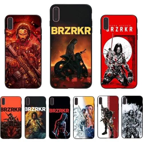 Comic BRZRKR Phone Shell Soft TPU Hard PC Mobile Case For Iphone 11 Pro Max XS XR X 7 8 Plus 6 6S Cover 12 Mini 5S SE 2020 Coque