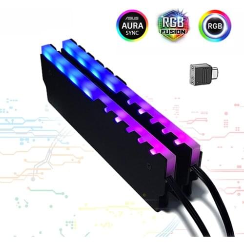 C.M Computer Components DIY Cooling RAMs RGB 5VD G/3PIN Memory Modified LED Heatsinks Accessories (Universal Version)