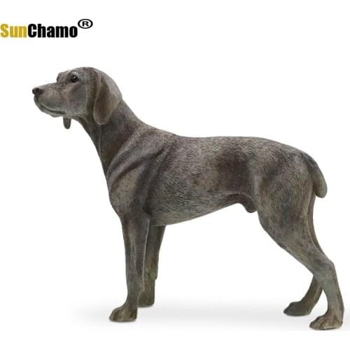 Fashion New Dog Model Simulation German Dog Put A Car Handicraft Figurines Miniatures Home Decoration Crafts Ornament Furnishing