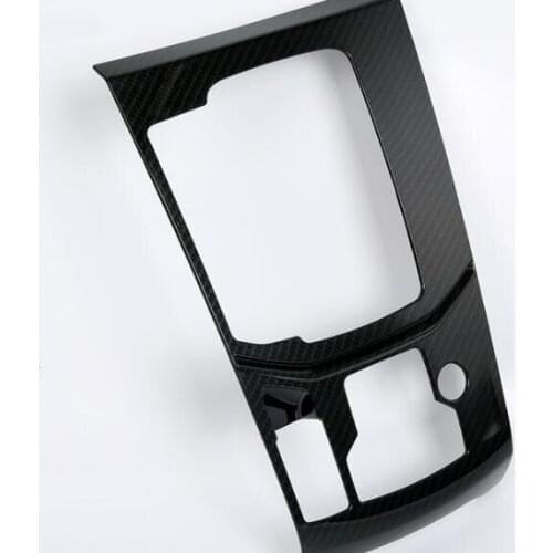 For Mazda CX-5 2017 1PC Brand New Carbon Fiber ABS Chrome Gear Shift Knob Sticker Panel Frame Cover Trim Car Styling Accessories