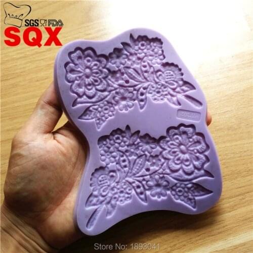 New arrival lace lace fondant cake mold, cake decorating tools, kitchen accessories, Christmas cake mold SQ16266