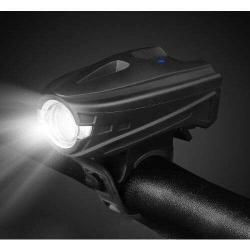 New Bicycle Front Light USB Rechargeable Bike Headlight Warning Light Strong Flashlight Riding Automatic Induction Cycling Light