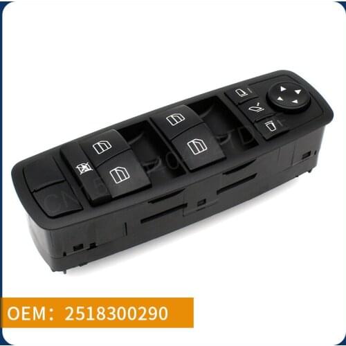 It is suitable for Mercedes-Benz W164/X164/V251 left front lifter switch 2518300290 auto parts