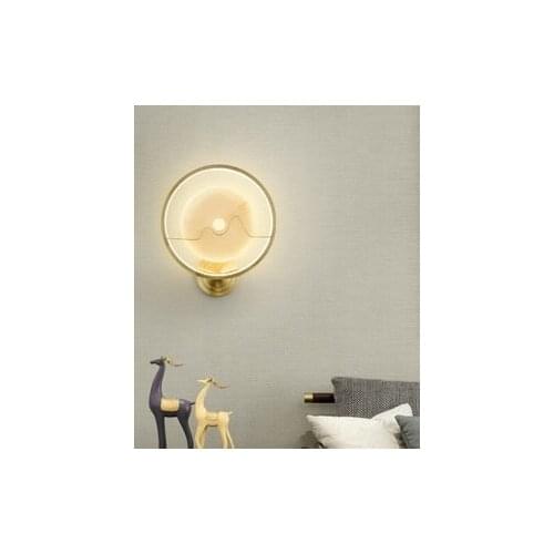 All Copper Wall Lamp New Chinese Style Atmosphere Luxury Living Room TV Background Wall Decor Bedroom Bedside Lamp