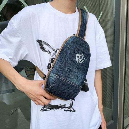 Casual Bag Man Waist Pack Multifunctional Pack Denim Fashion Men Crossbody Bag 2020 Chest Bags For Male Messenger Packs