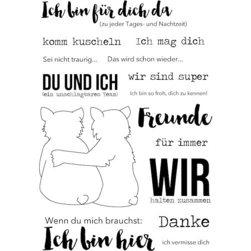 Good Friend Transparent Clear Silicone Stamp Seal for DIY Scrapbooking photo Album Decorative Clear Stamp Sheets