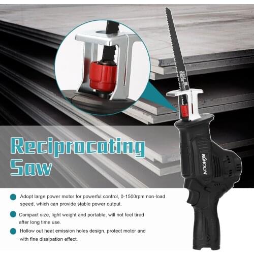 Reciprocating Saws Outdoor Saber Saw Electric Power Tools for Cutting Wood Iron Sheet Plastic Delivery without Lithium Battery