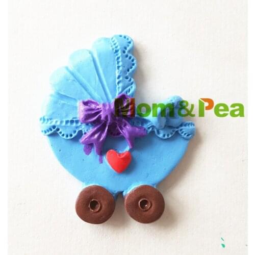 Mom&Pea MP158 Free Shipping Baby Carriage Silicone Mold Cake Decoration Fondant Cake 3D Mold Soap Mold Food Grade