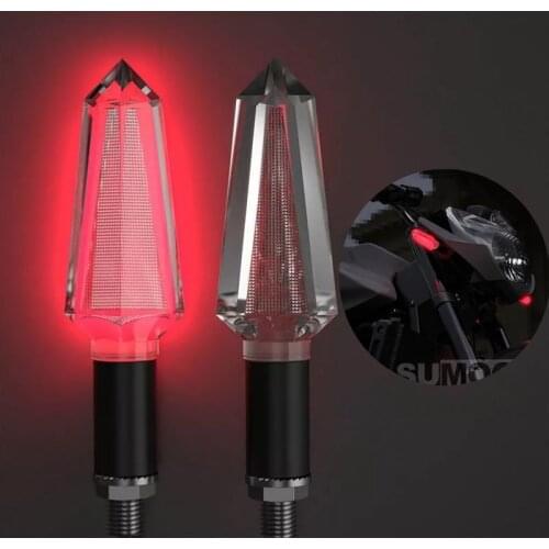 Motorcycle led Turn Signal Light Transparent Design Motorbike Signal Indicator Light LED 12V For Honda Yamaha