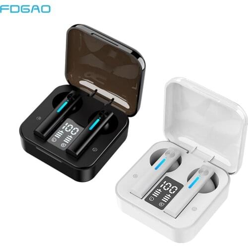 TWS Bluetooth 5.0 Earphones Charging Box Wireless Headphone 9D Bass Stereo Sports Waterproof Earbuds Headsets With HD Microphone