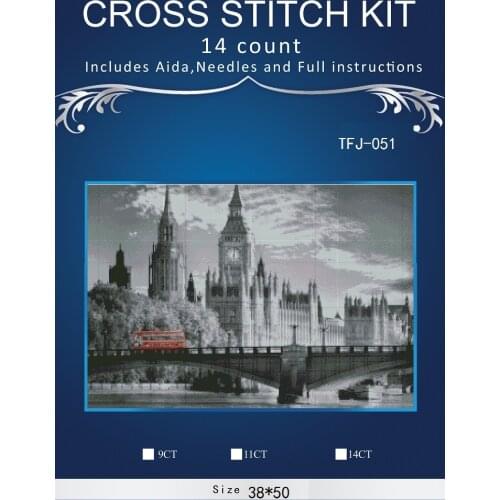 Embroidery Counted Cross Stitch Kits Needlework - Crafts 14 ct DMC DIY Arts Handmade Decor - Ship Boat 2