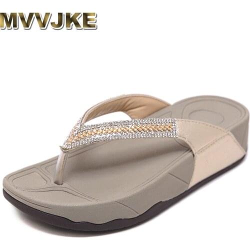 MVVJKE 2020 summer shoes women beach sandals platform shoes woman wedge sandals summer vacation shoes ladies wedge heel 4.5cm