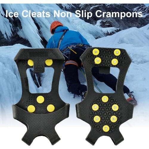 1Pair Anti-Skid Winter Shoes Boot Ice Gripper Spike Winter Climbing Anti-Slip Snow Spikes Grips Cleats Over Shoes Covers Crampon