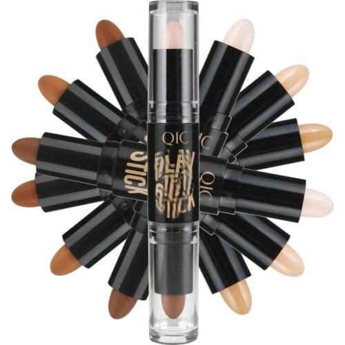 1pc Double Head Concealer Stick Water-proof And Long-lasting Highlighter Contouring Pen Shimmer Makeup TSLM1