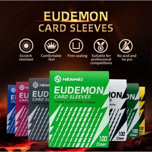 100PCS/BOX Card Sleeves Card Box Storage Box Protector Forever Guard, Infinite Coolplay for TCG/MTG/YGO Board Game Trading Cards