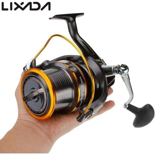 12+1BB 13Ball Bearings Left/Right Interchangeable LJ9000 Super Big Sea Fishing Wheel Metal Spinning Reel High Speed 4.11:1