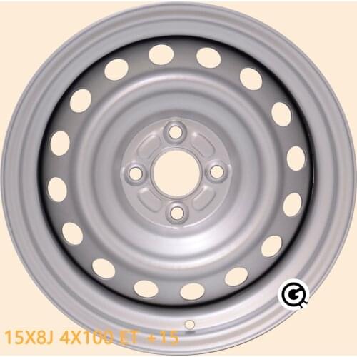 15inch steel wheel 15X8J 4holes 4X100 OFFSET 15 Silver MK2 mini deep dish rims