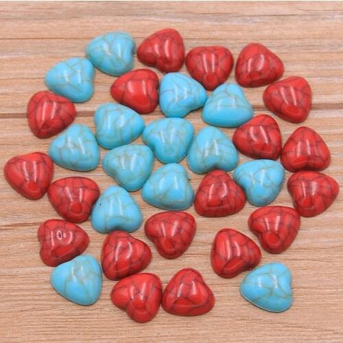 20Pcs 12*12mm 2021 New Two Color Flat Bottom Drill Herat Acrylic Cabochons Jewelry Settings For Bracelet Earrings Accessories