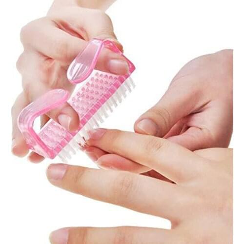 3pcs Handle Nail Brush Nail Cleaner Fingernail Brush For Nail Brushes Cleaning Professional Nail Brushes