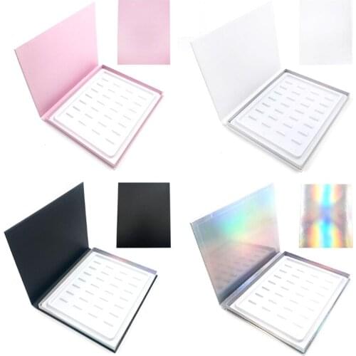 Eyelash Storage Book to Keep 16 Pairs Makeup Display Sample Container Box,Eyelash Catalog Sample Travel Glitter Paper