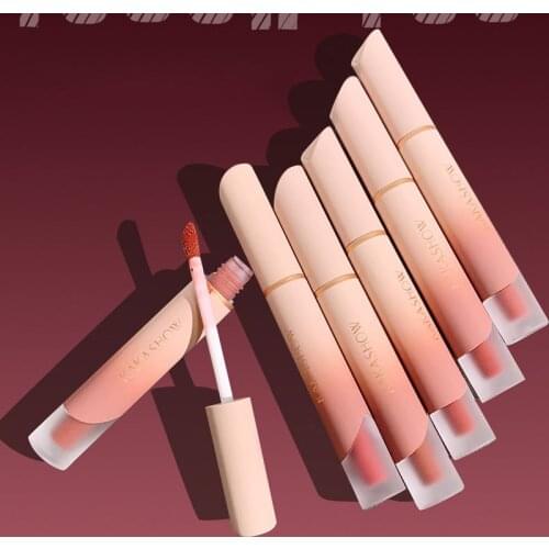 6 Colors Velvet Lipstick Vivid Colour Non-Stick Cup Long Lasting Lip Glosses for Women Girl DL