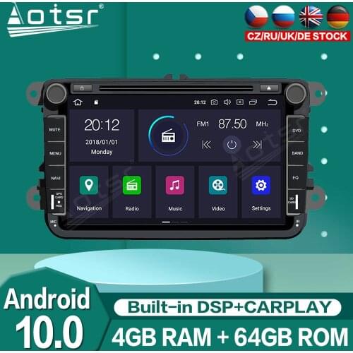 Carplay Android10 For VW/Volkswagen/Golf/Polo/Tiguan/Passat/b7/b6/leon/Skoda/Octavia Car Multimedia Player GPS Navigation Stereo