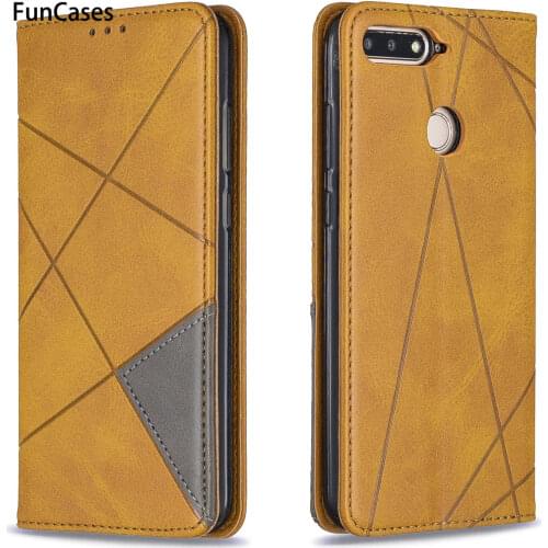 Book PU Leather Flip Case For coque Huawei Honor 7C Cases sFor Huawei Enjoy 8 Nova 2 Lite Y7 2018 Prime 5.99" Honor 7A Telefoon