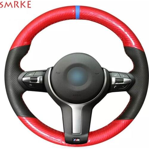 Carbon Fiber Leather Steering Wheel Cover for BMW F87 M2 F80 M3 F82 M4 M5 F12 F13 M6 X5 M F86 X6 M F33 F30 M Sport