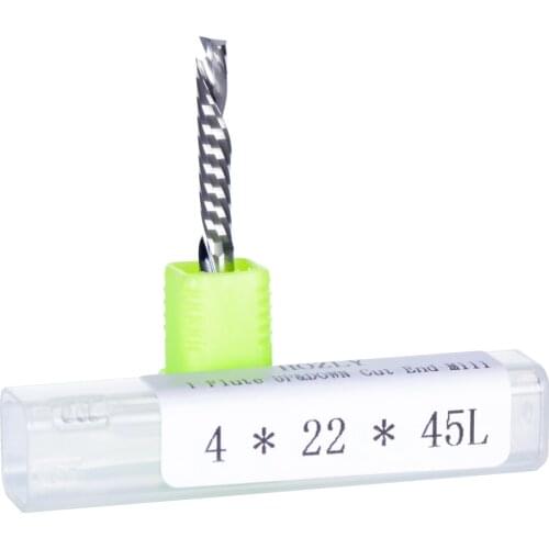 50pcs Up Down Cut 4x22mm Single Flute AAA Solid Carbide CNC Router Endmill Compression Wood Tungsten End Milling Cutter