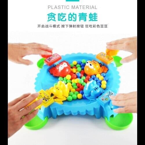 Hungry Frogs Eating Beans Toy Set Creative Desktop Interactive Parent-Child Table Games Kids Board Strategy Puzzle Fidget Toys