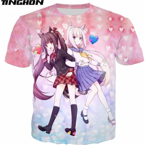 Game Nekopara Hoodies 3D Print Women Men Jogging Sweatshirt Anime Girls Chocolat Vanilla Casual Streetwear Couple Wear Tops 02