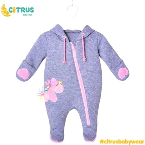 CITRUS Newborn Baby Boy Girls Clothing Plaid Cotton Romper Full Sleeve Jumpsuit Outfit Clothes Cute Cartoon Unicorn Baby Costume