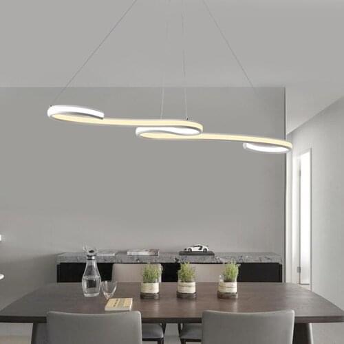 Creative Art Inside and Outside Glowing Modern LED Chandelier Living room dining room bedroom study hall bar lamp lighting
