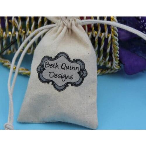 High quality cotton small drawstring bag,cotton fabric jewelry bag wholesale mini jewelry pouch for jewelry gift accessories