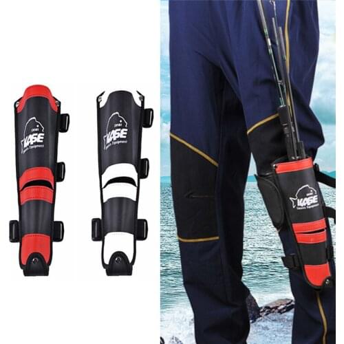 Multifunctional Fishing Rod Holder Bag Leather 2 Layers Durable Professional Fishing Thigh Leg Mounted Rod Holder Leg Holster Fo