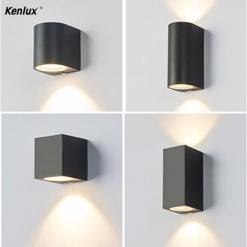 Kenlux 5W/10W Nordic Wall Lamp Modern 90-260v Painted Led Wall Light Bedroom Bathroom Wall Lamps for Living Room Wandlamp IN